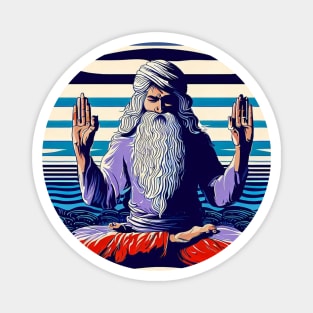 Meditating Swami Magnet